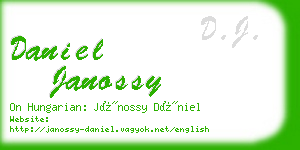 daniel janossy business card